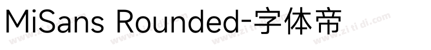 MiSans Rounded字体转换
